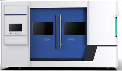 সম্পূর্ণ কভার এবং শাটল টেবিল সহ চায়না হাই পাওয়ার সিএনসি মেটাল ফাইবার লেজার কাটিং মেশিন